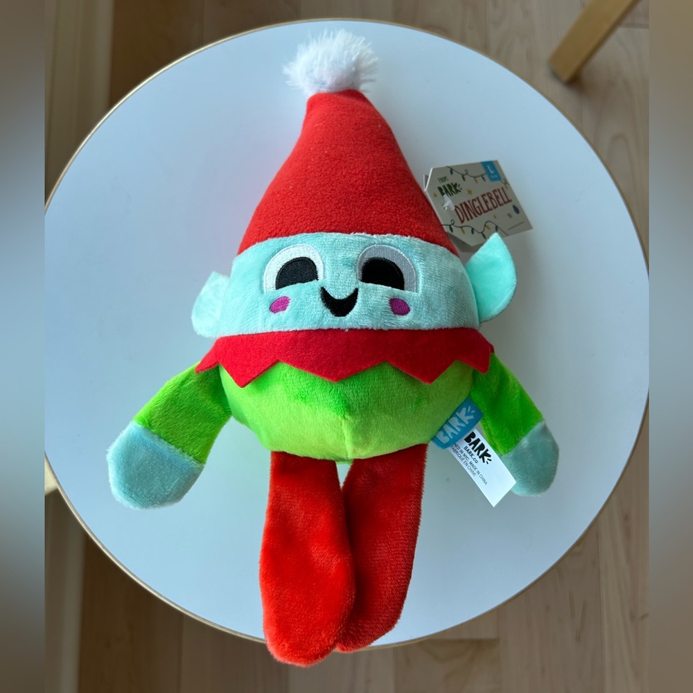 NWT Bark Brand Christmas Elf Dog Toy
